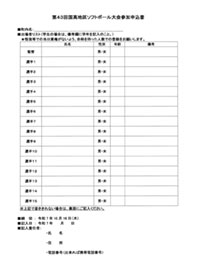第46回 ソフトボール大会
